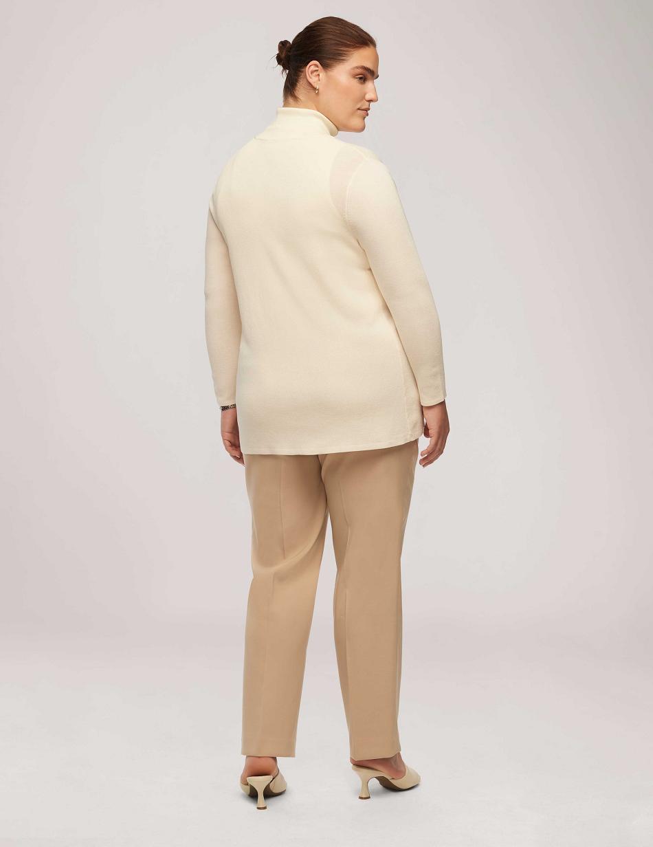 White Anne Klein Malibu Cardigan Plus Size | SNZVO46129