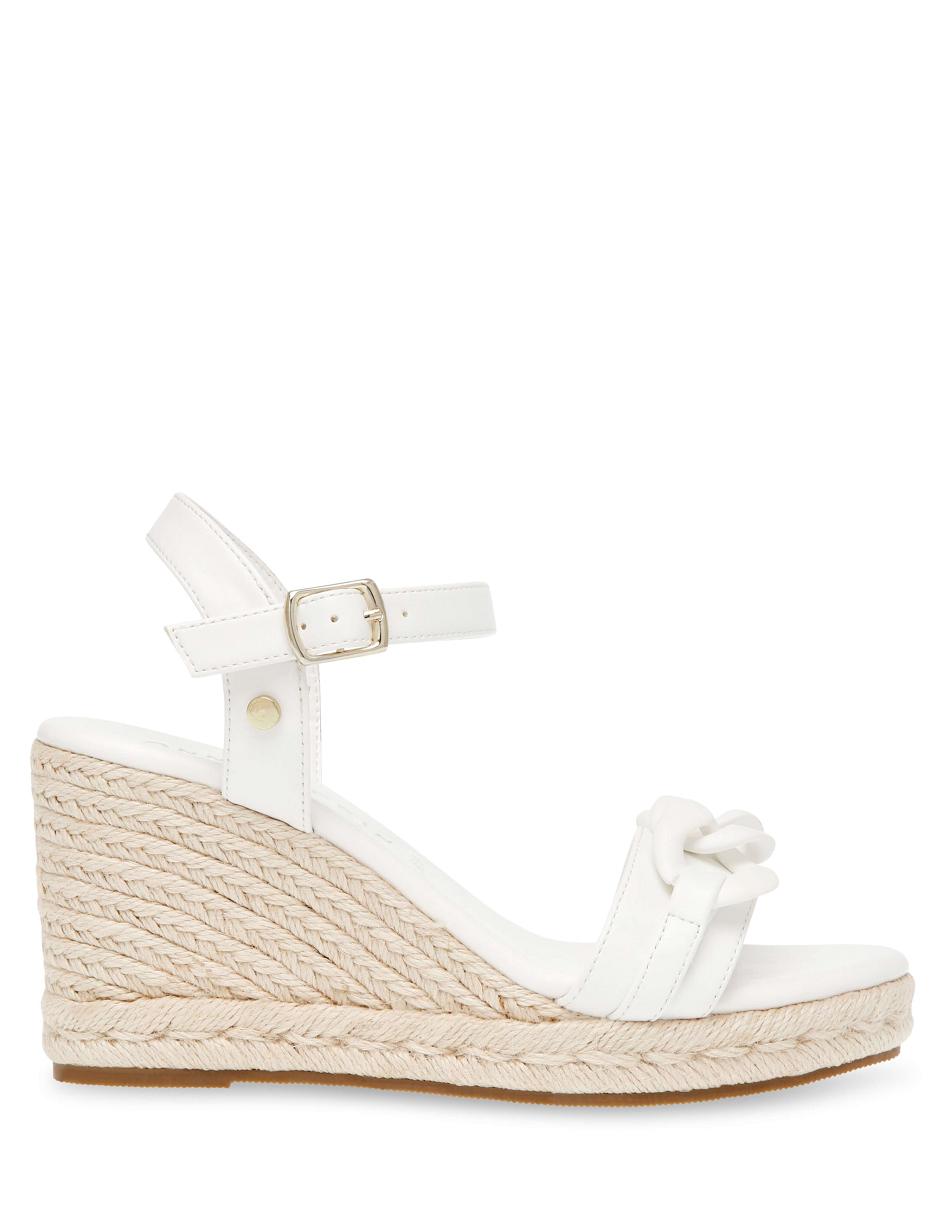 White Anne Klein Melluso Dresss Wedges | NZQCS43025