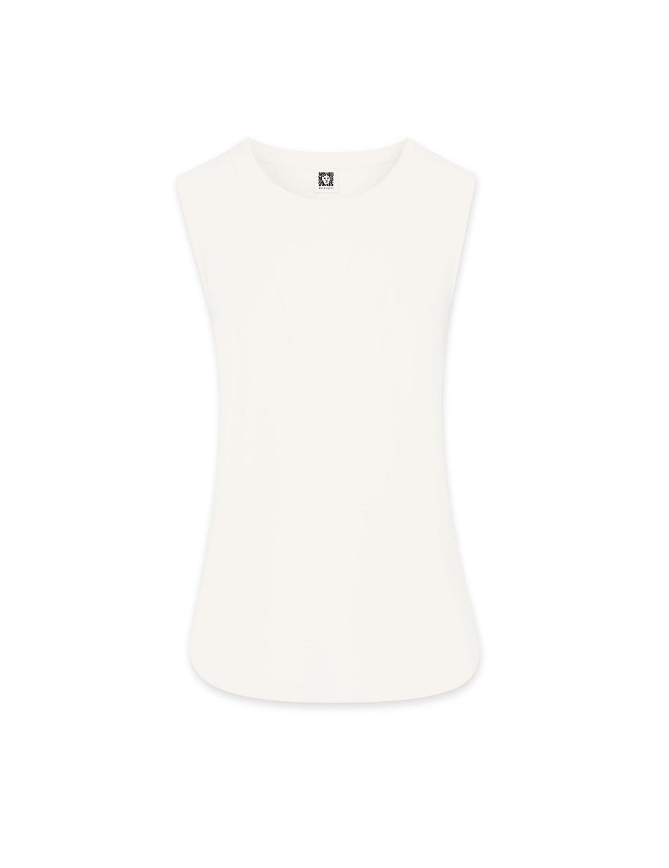 White Anne Klein U-Neck Sleeveless Shell Best Sellers | NZXMI42284