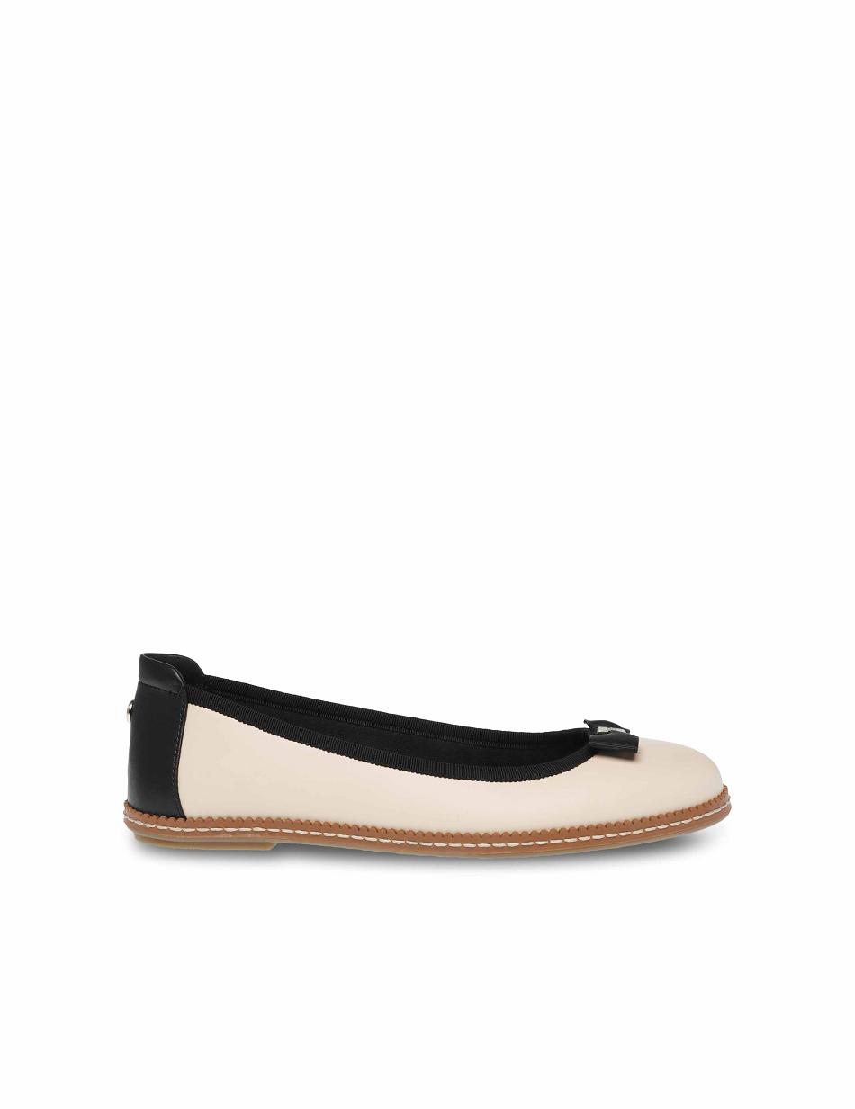 White / Black Anne Klein Ember Flats | NZNZX55264