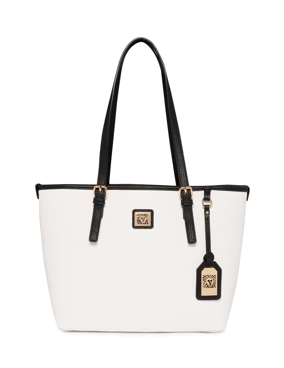 White / Black Anne Klein Medium Perfect Tote Bags | SNZVO64270