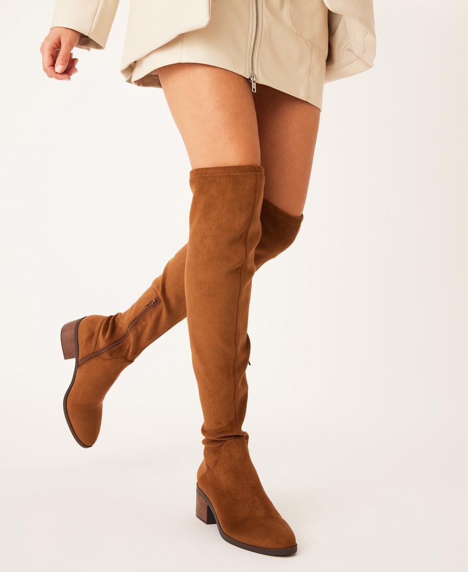 brown Anne Klein Ainsley Over The Knee Boots | NZJKU16877