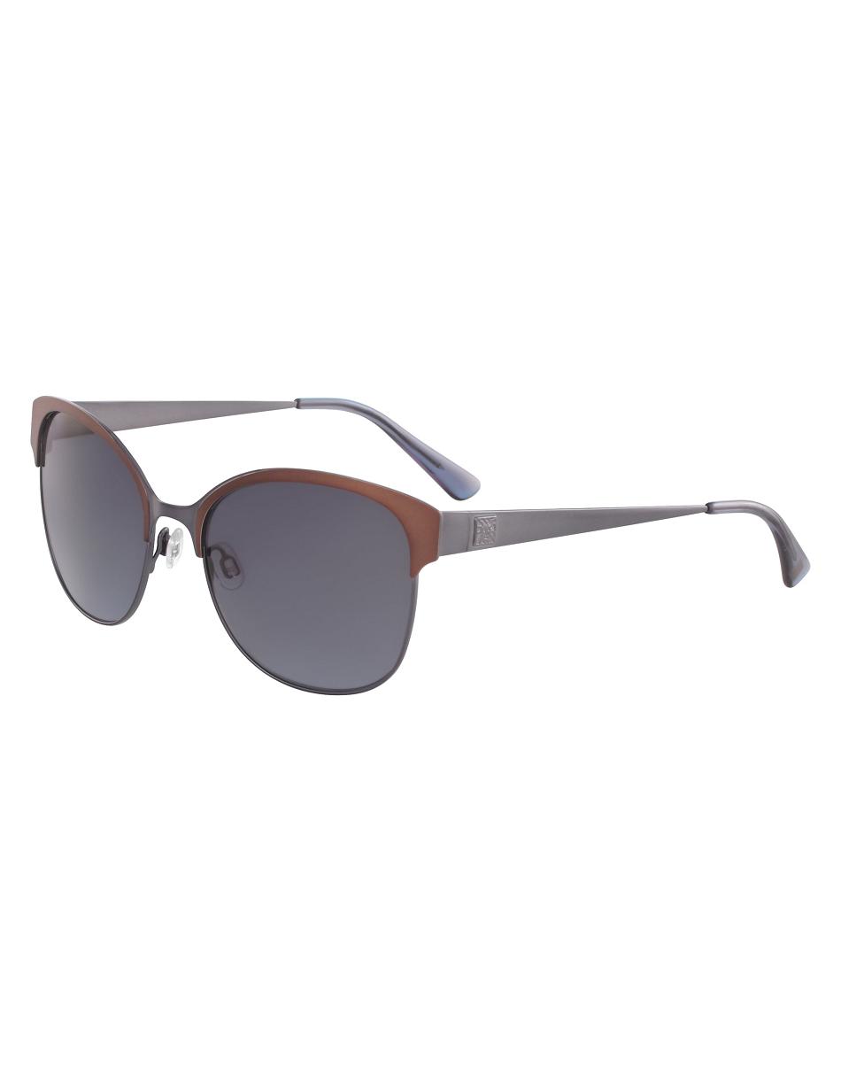 brown Anne Klein Two-Tone Metal Square Sunglasses Best Sellers | PNZQX48181