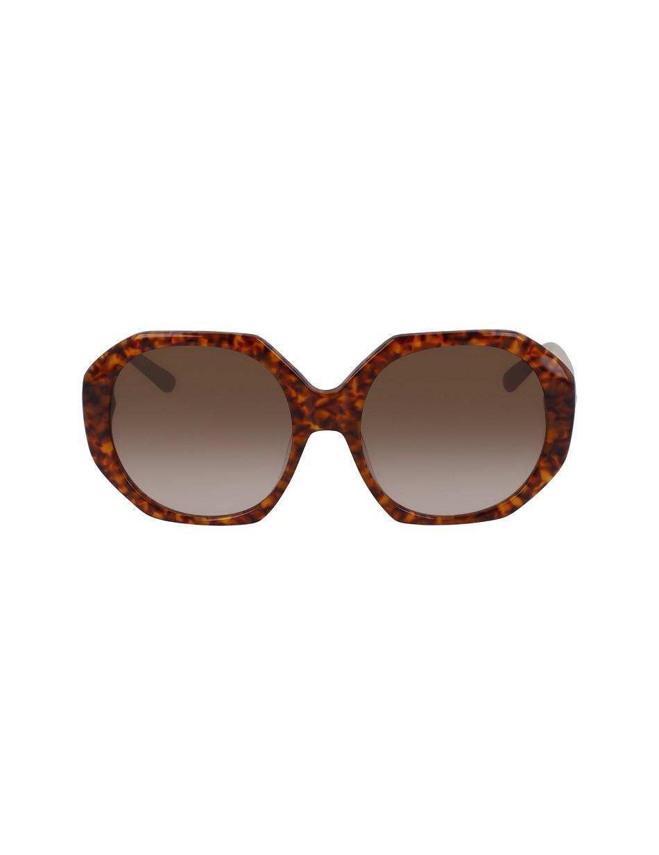 orange Anne Klein Tortoise Geometric Oversized Sunglasses Best Sellers | QNZUV40656